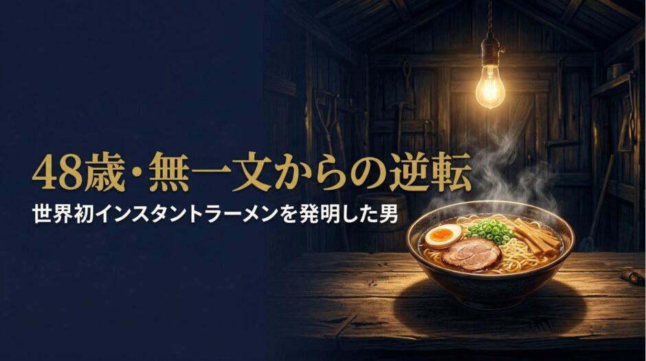 安藤百福さん｜日清食品創業者の経営哲学