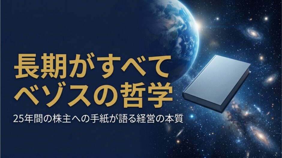 ジェフ・ベゾスさん｜アマゾン創業者が25年間書き続けた株主への手紙が明かす長期思考の経営哲学