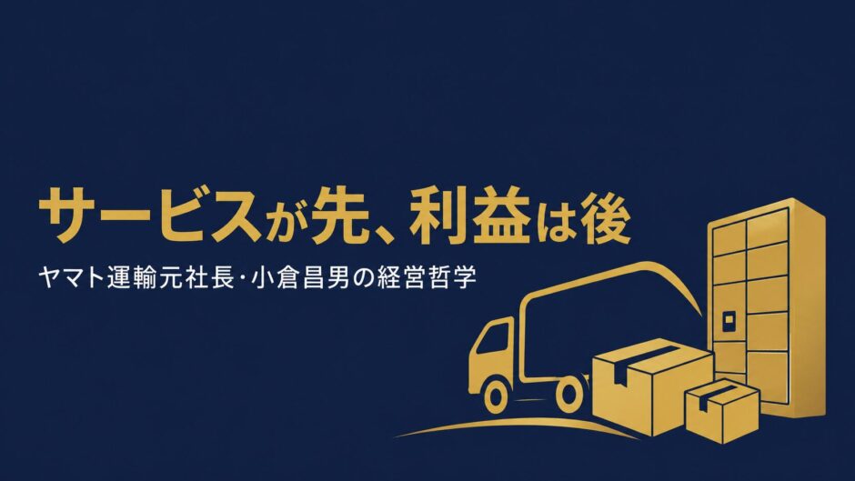ヤマト運輸元代表取締役社長・小倉昌男の書籍『やればわかる やればできる』を紹介する記事のアイキャッチ画像