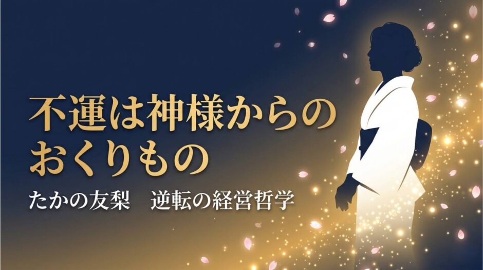 たかの友梨さん｜不運を武器に変えた「美の伝道者」が語る逆転の経営哲学