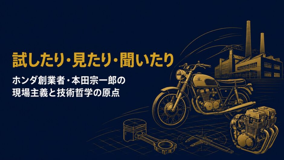 ホンダ創業者・本田宗一郎の著書『ざっくばらん』を紹介するceobooks.jpの記事アイキャッチ画像
