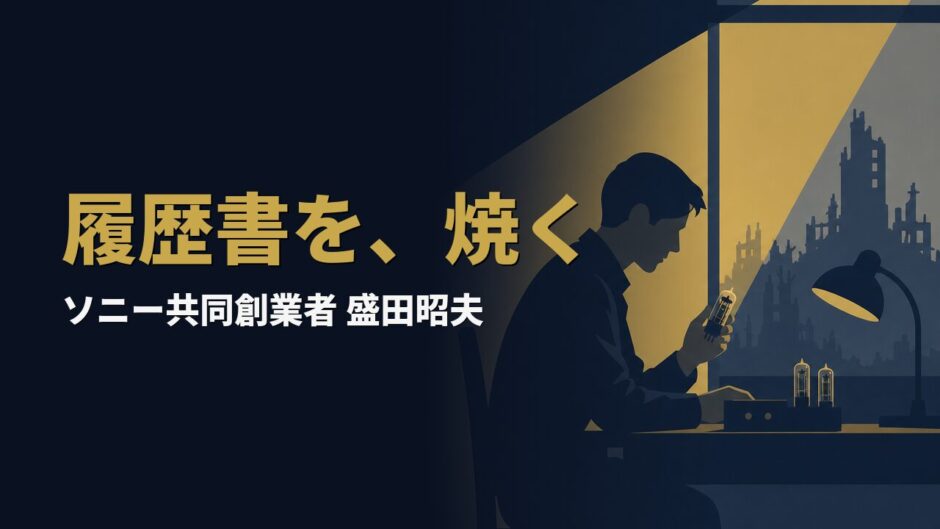 なぜ盛田昭夫は、社員の「学歴」を焼き捨てたのか｜盛田昭夫『学歴無用論』